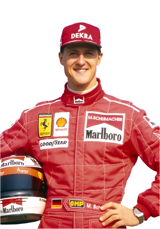 Michael Schumacher 1996 F1 Replica Racing Suit – Embroidered Classic Ferrari Edition