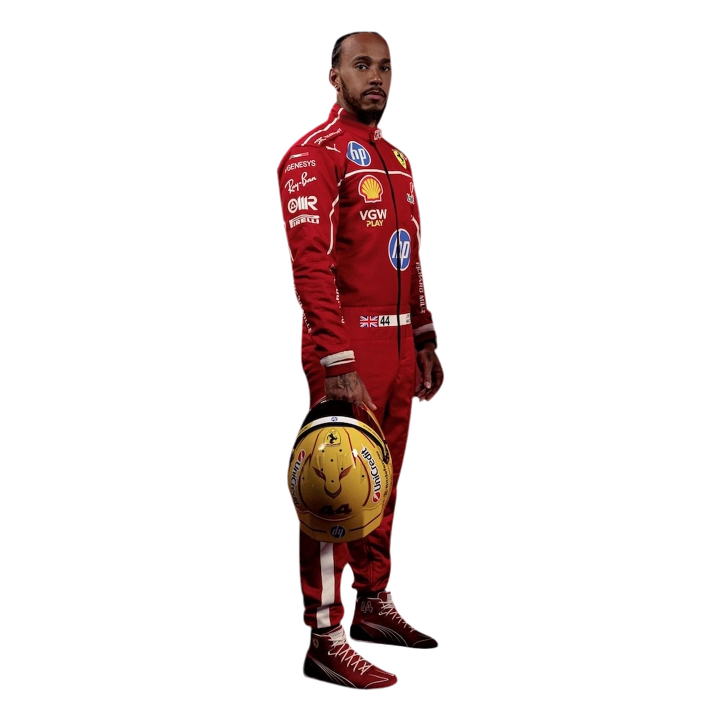Lewis Hamilton 2025 Ferrari-Inspired Karting Suit – Printed Design for Fans & Racers