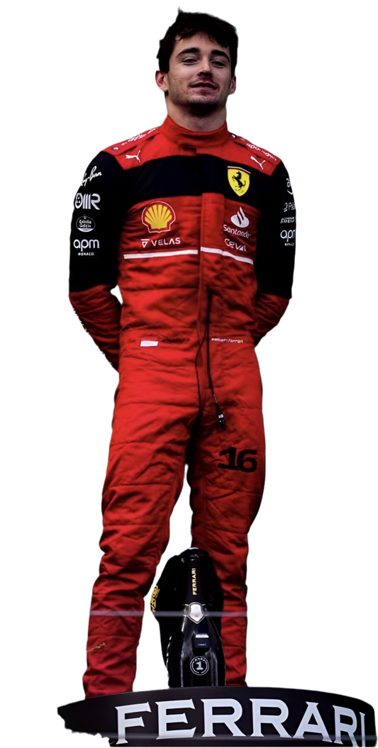 Charles Leclerc 2022 Ferrari-Inspired Karting Suit – Printed Design for Fans & Racers