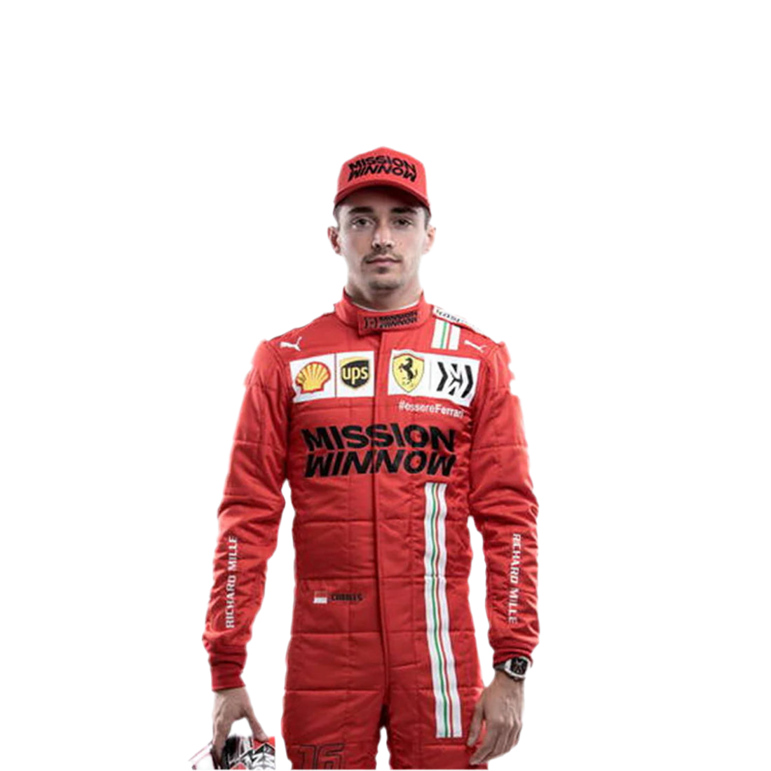 Charles Leclerc 2021 Ferrari-Inspired Karting Suit – Printed Design for Fans & Racers