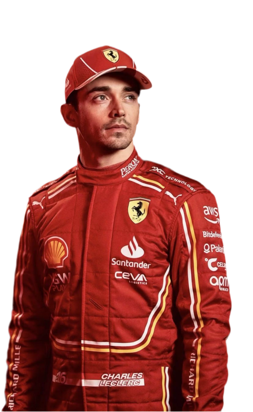 Charles Leclerc 2024 Ferrari-Inspired Karting Suit – Printed Design for Fans & Racers