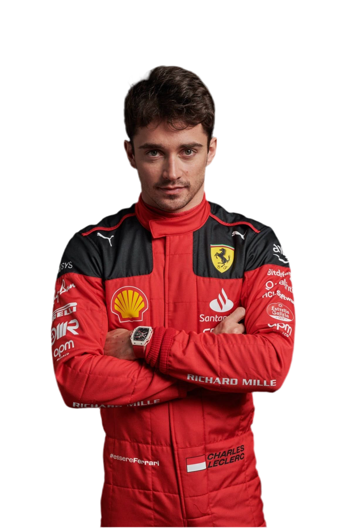 Charles Leclerc 2023 Ferrari-Inspired Karting Suit – Printed Design for Fans & Racers