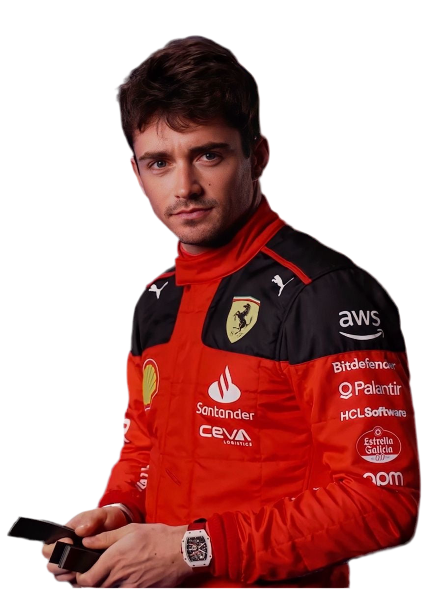 Charles Leclerc 2023 Ferrari-Inspired Karting Suit – Printed Design for Fans & Racers