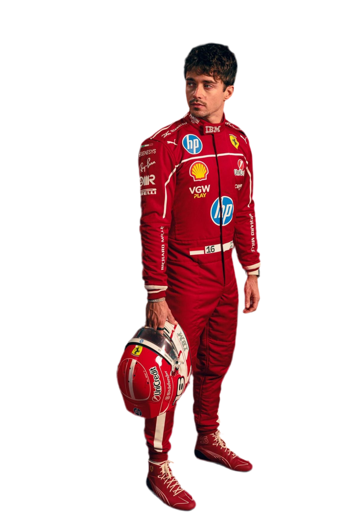 Charles Leclerc 2025 Ferrari-Inspired Karting Suit – Printed Design for Fans & Racers