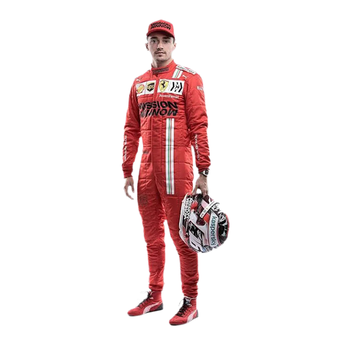 Charles Leclerc 2021 Ferrari-Inspired Karting Suit – Printed Design for Fans & Racers