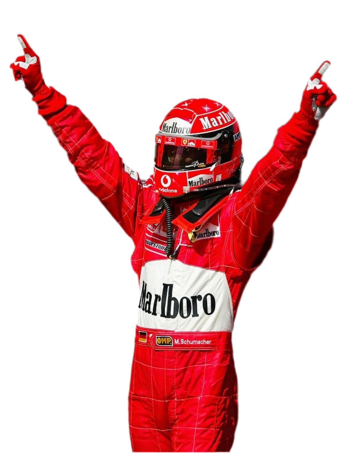 Michael Schumacher 2004 F1 Replica Racing Suit – Embroidered Classic Ferrari Edition