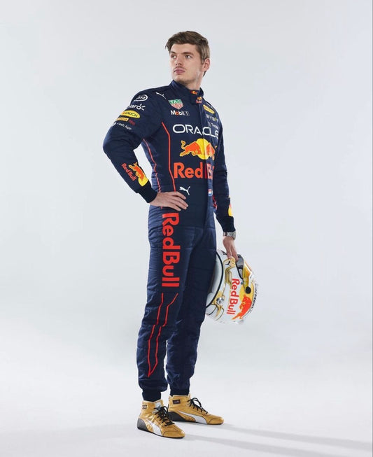 Red Bull Max Verstappen Racing Suit – Official 2022 printed Design