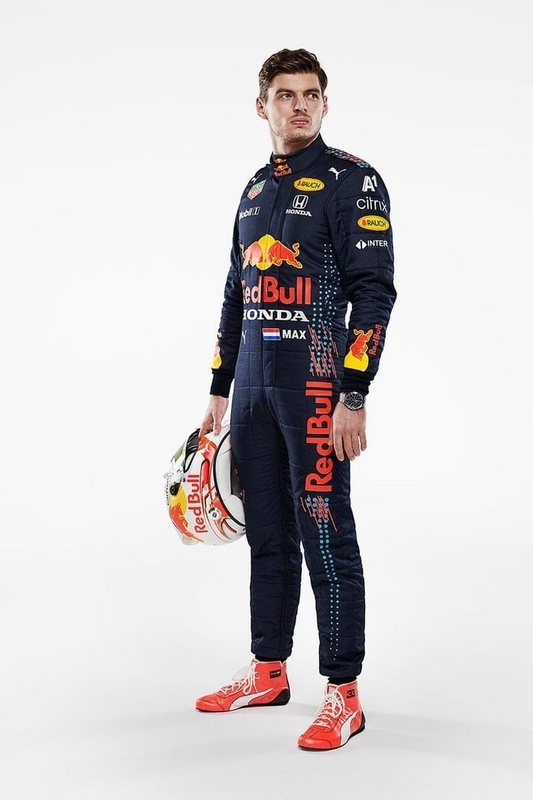 Red Bull Max Verstappen Racing Suit – Official 2021 printed Design