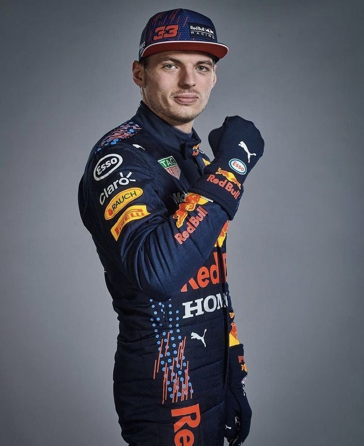 Red Bull Max Verstappen Racing Suit – Official 2021 printed Design