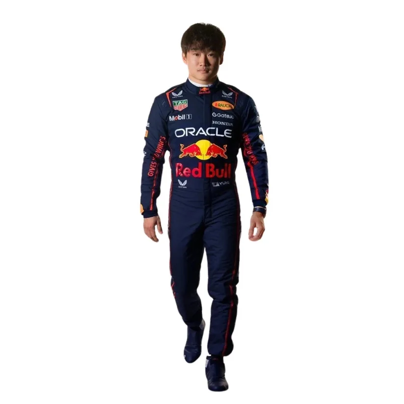 Yuki Tsunoda 2025 Abu Dhabi F1 race suit