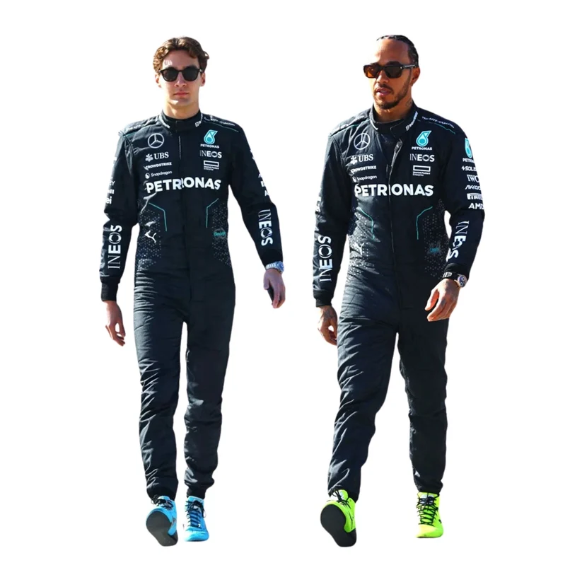 2024 F1 racing costume worn by George Russell & Lewis Hamilton