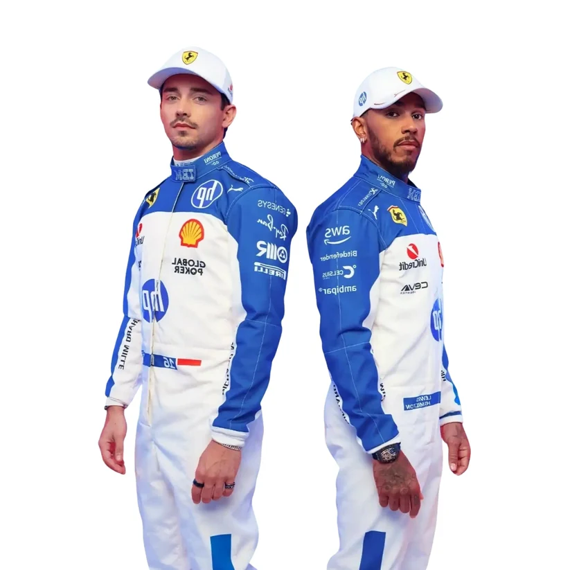 2025 Charles Leclerc & Lewis Hamilton Miami GP F1 racing suit