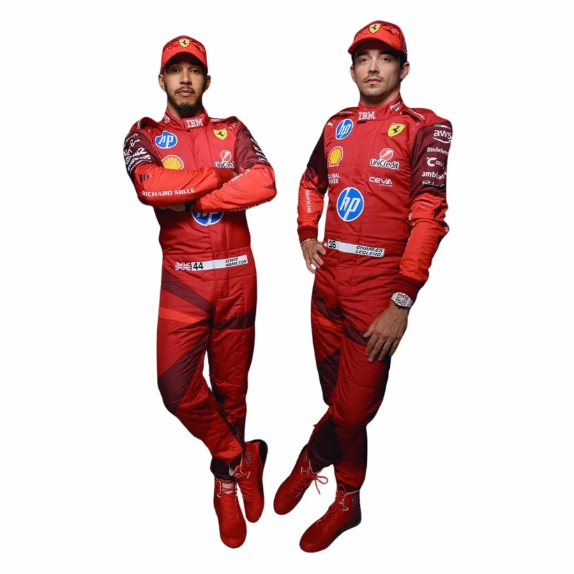 2025 Charles Leclerc & Lewis Hamilton LV GP suit