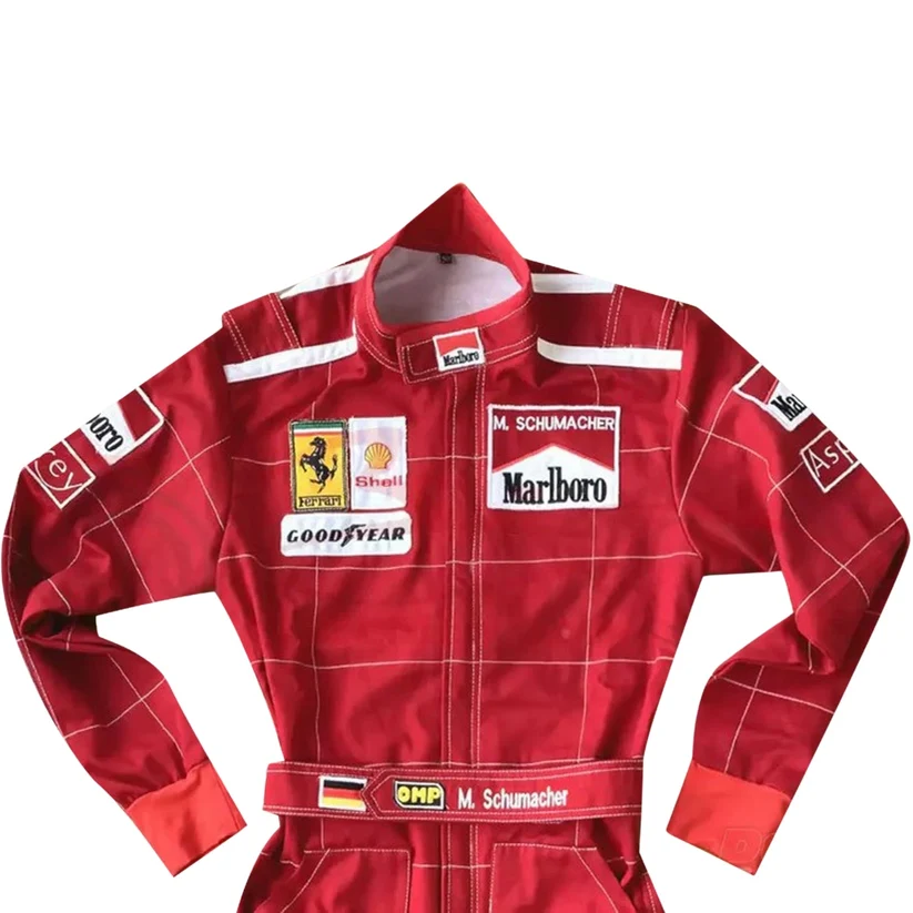 Michael Schumacher 1996 F1 Racing Suit 7 Ferrari Michael Schumacher F1 racing suit from 1996