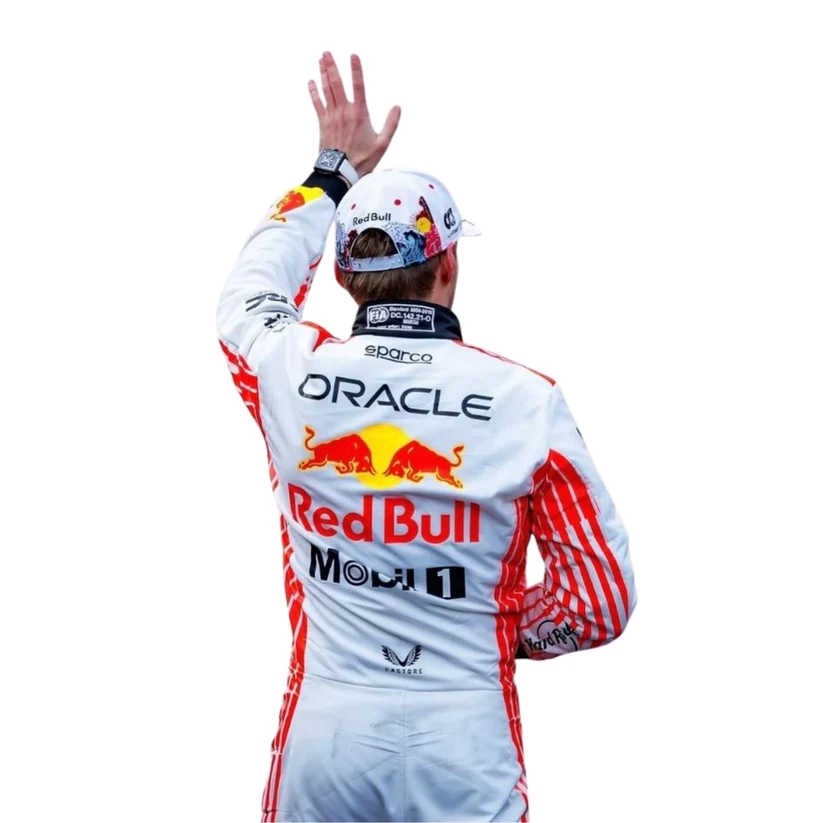 Max Verstappen 2025 Japanese GP F1 Race Suit 4 Honda-inspired F1 suit from the 2025 Japanese GP