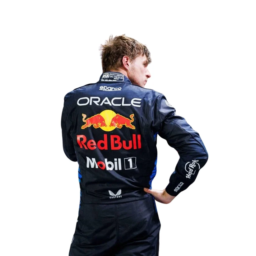 2024 Max Verstappen F1 Racing Suit 3 Full-body Max Verstappen racewear with a streamlined look